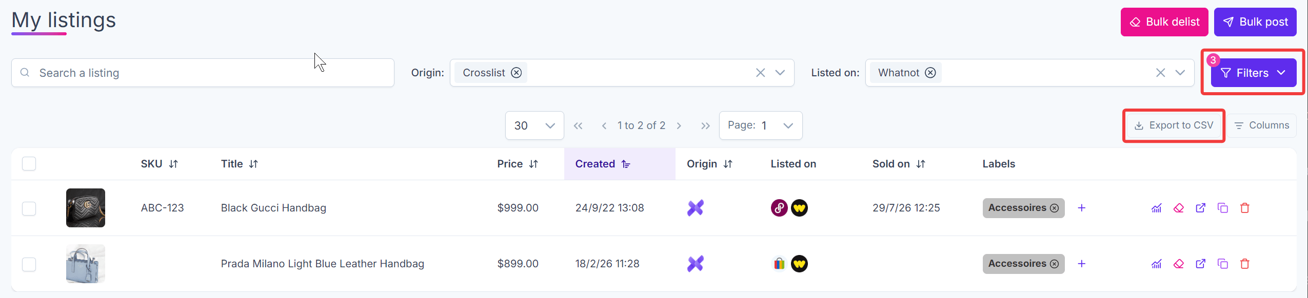 CSV Export Based On Filters