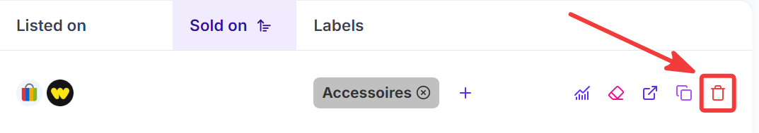 Remove Listing Dashboard