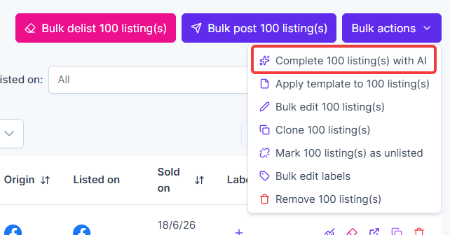 Generate missing fields in bulk